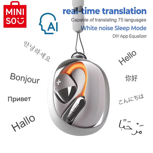 [AI Translator Earphone]  M99 Bluetooth Translation Earbuds Sleep ASMR Headset DIY APP AI Wireless Headphones Open Back